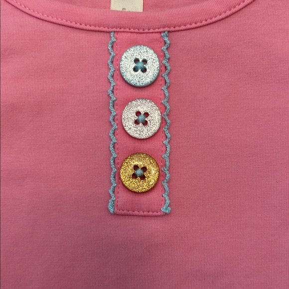 MATILDA JANE Paint The Town Pink Top Wonderment Ruffled Cuffs Holiday Girls Sz 4 - Picture 3 of 7